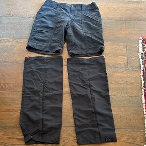 Women’s Black Convertible Zip-Off Outdoor Pants